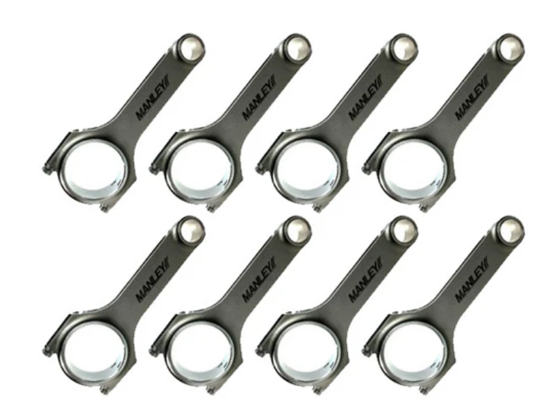 Manley Hemi 5.7/6.1/6.4L 6.125 Steel H Tuff Connecting Rods w/ ARP2000 Rod Bolts - Set of 8