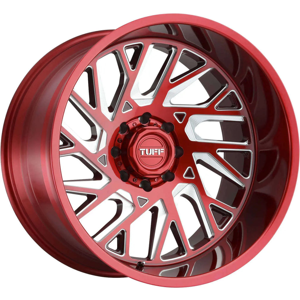 Ruedas Tuff TUT4B 26X14 8X170 C-ROJO FRESADO -72MM