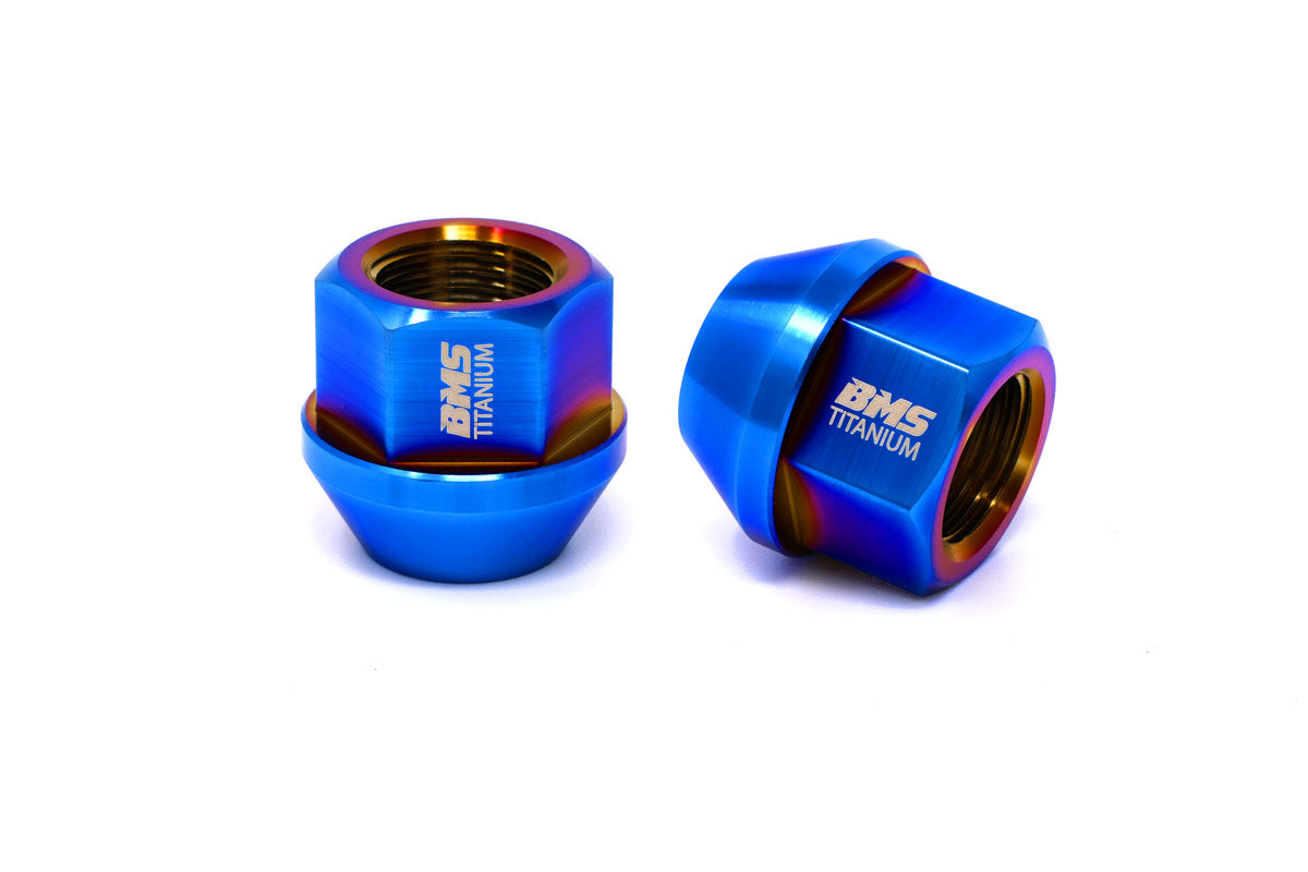 BMS Elite Titanium Lug Nuts - M14x1.5 - Cone Seat - Set of 20 - view 2