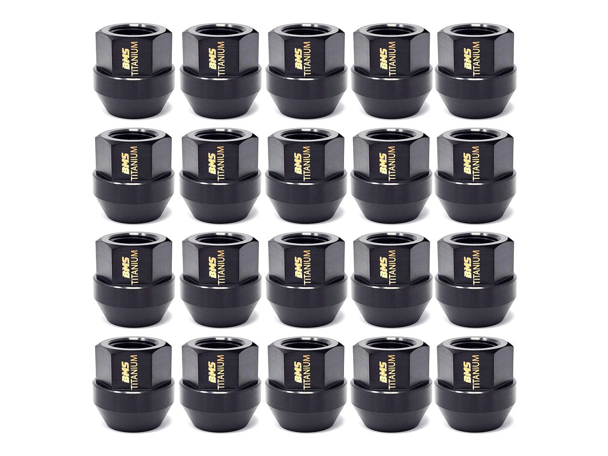 BMS Elite Titanium Lug Nuts - M14x1.5 - Cone Seat - Set of 20 - view 5