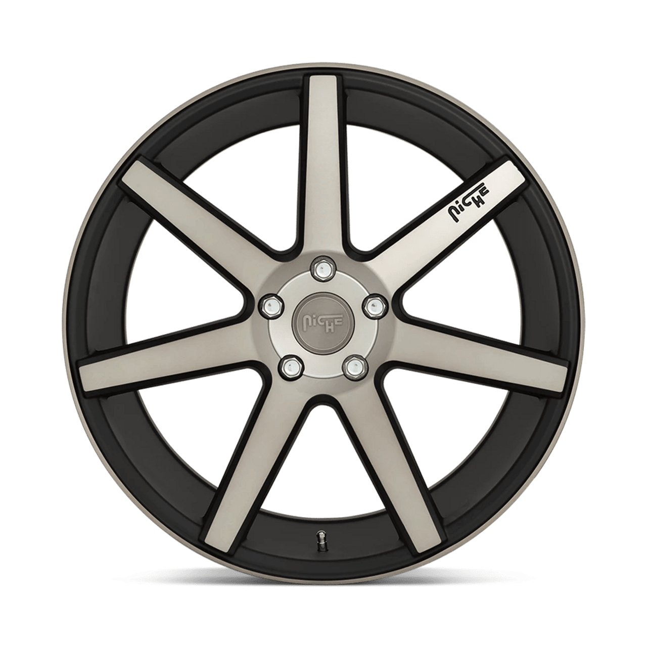 Niche M150 Verona 19x8.5 5x4.5 Matte Black Machined Wheel 35mm Offset