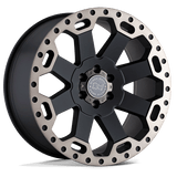 Black Rhino Wheels BRWAR 17X9 5X5.0 M-BLK-MCH-DDTLP -12MM